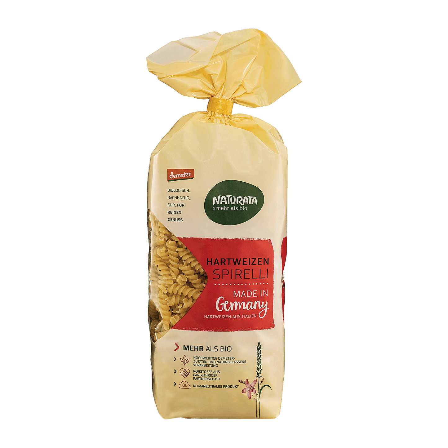 BIO Makaroni, cieto kviešu, spirāles, 500g