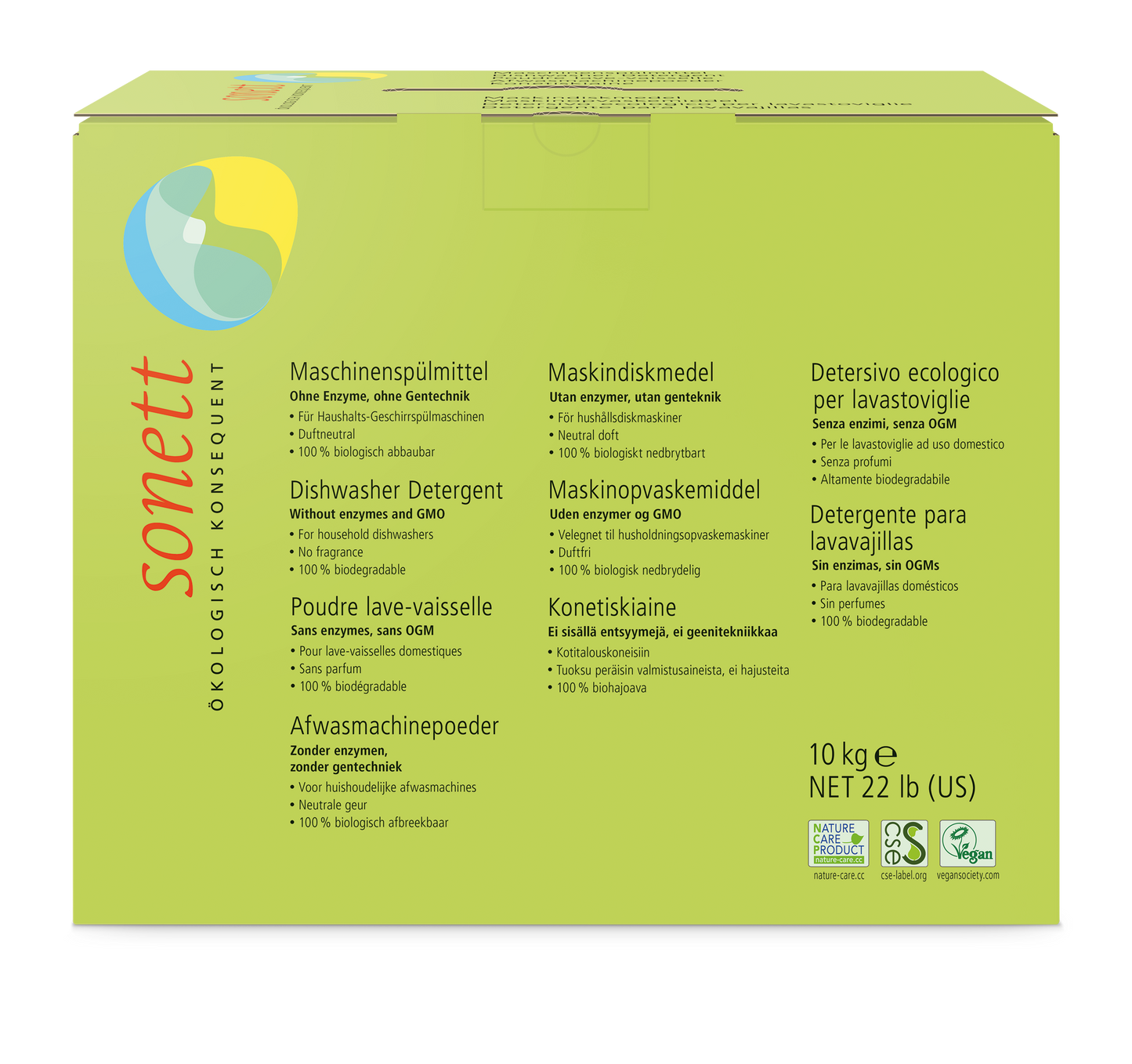 Powder for dishwashers, 10 kg