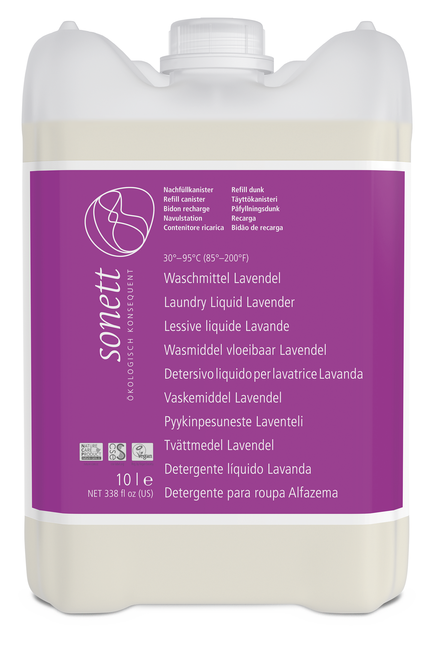 Laundry detergent, liquid, lavender, 10l