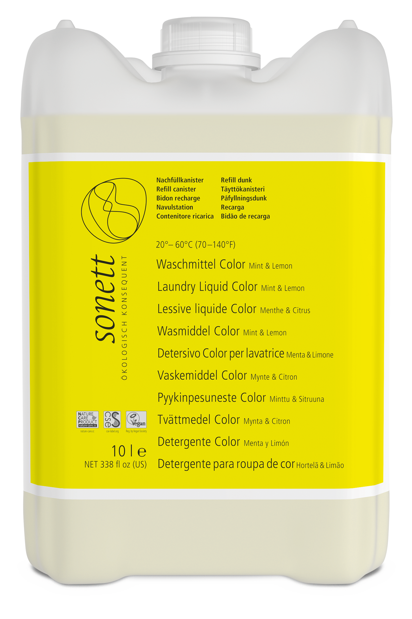 Laundry detergent, liquid, for colored laundry, 10l