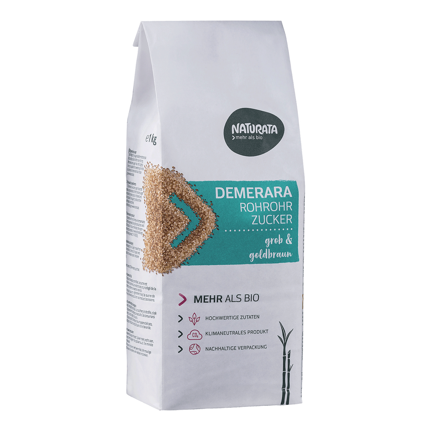 BIO Sugar, cane, Demerara, 1kg