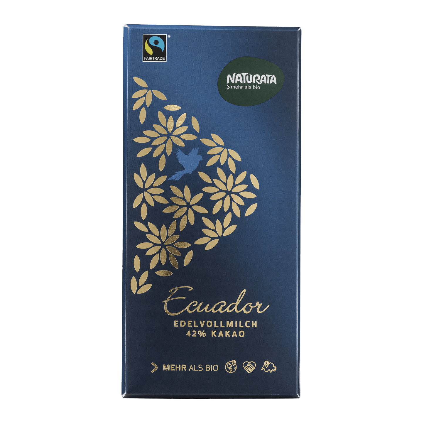 BIO Šokolāde, pilnpiena, Ekvadora, 42%, 100g