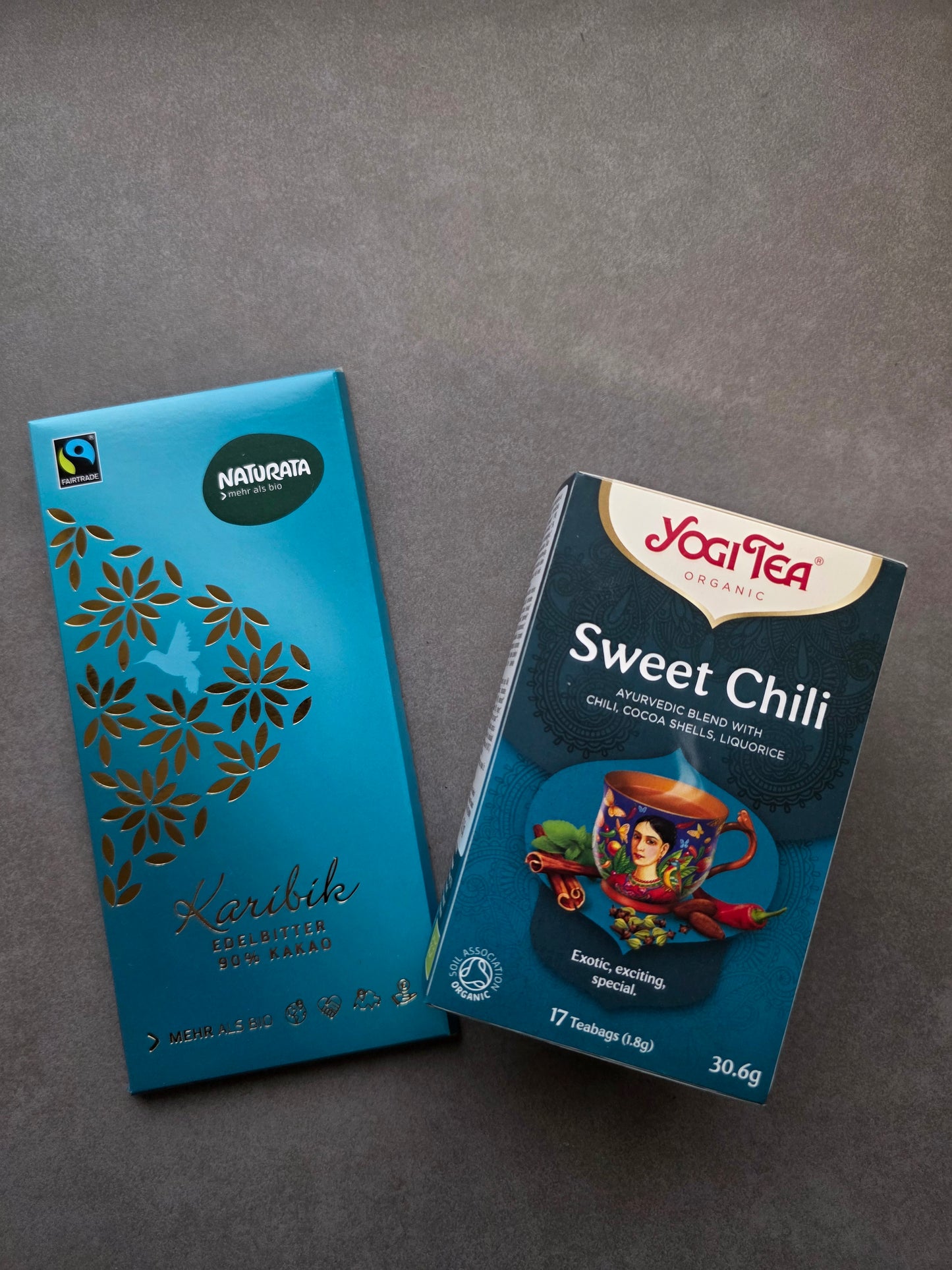 JOGI tēja - saldais čili + NATURATA šokolāde 90%