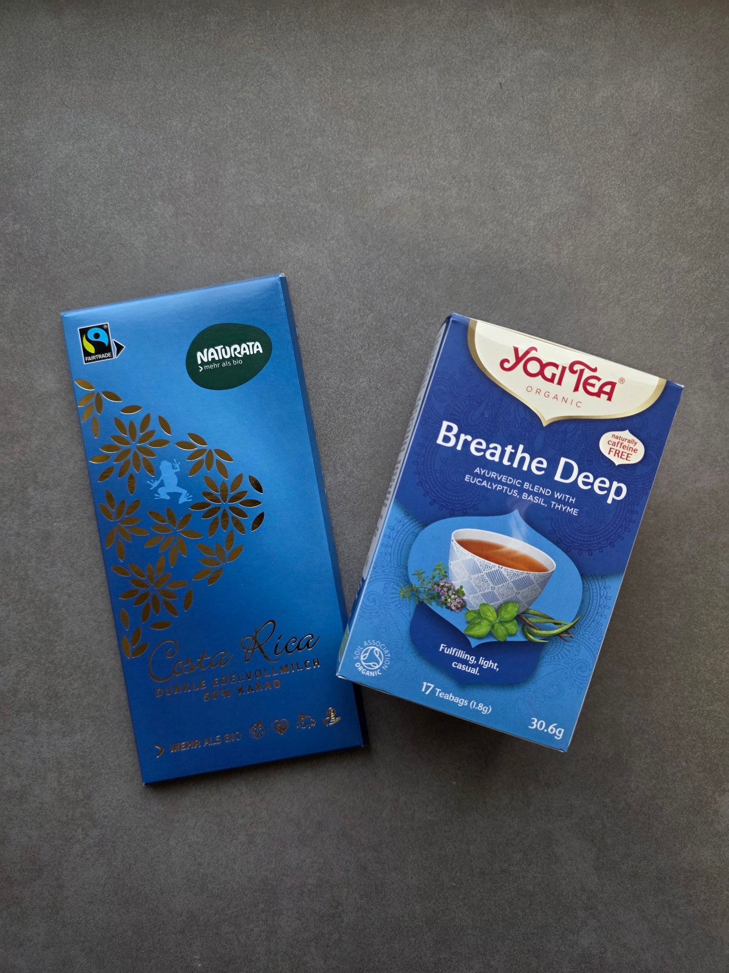 JOGI tēja - dziļai elpai + NATURATA šokolāde 50%