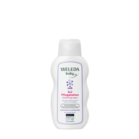 Pieniņš ķermenim, zīdaiņiem, baltā malva, 200ml