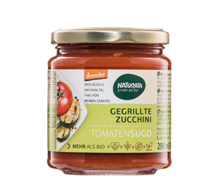 BIO Sauce, tomato, with grilled zucchini, 290ml
