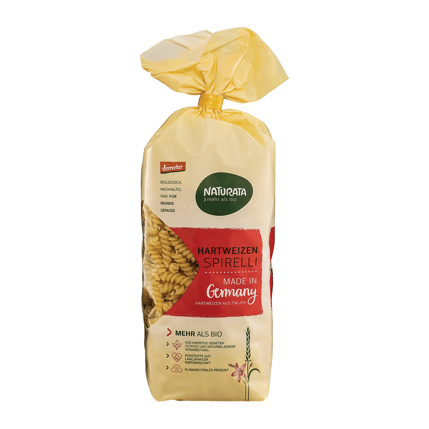 BIO Makaroni, cieto kviešu, spirāles, 250g