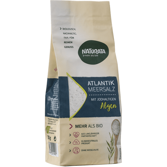 Salt, fine, with bio-algae containing iodine from Spain, 500g