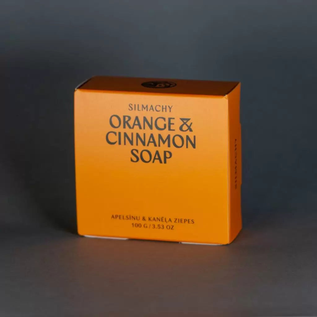 Soap, in wood with orange and cinnamon, 100g