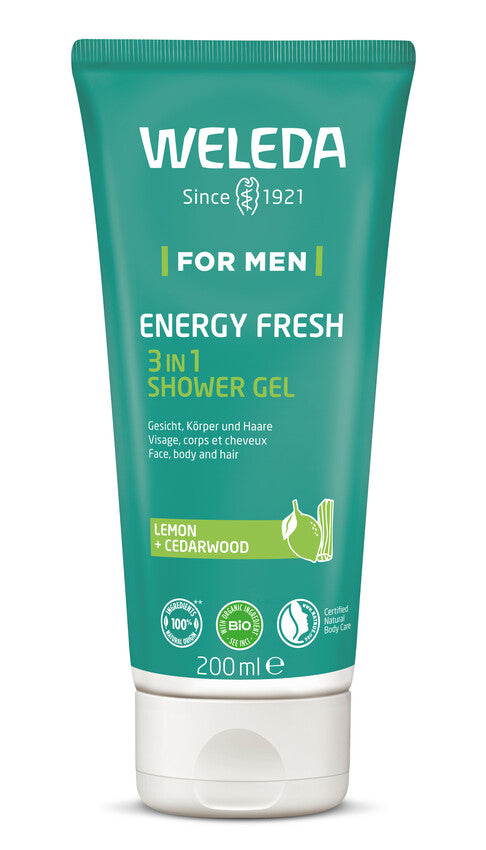 Shower gel for men, three in one, 200ml