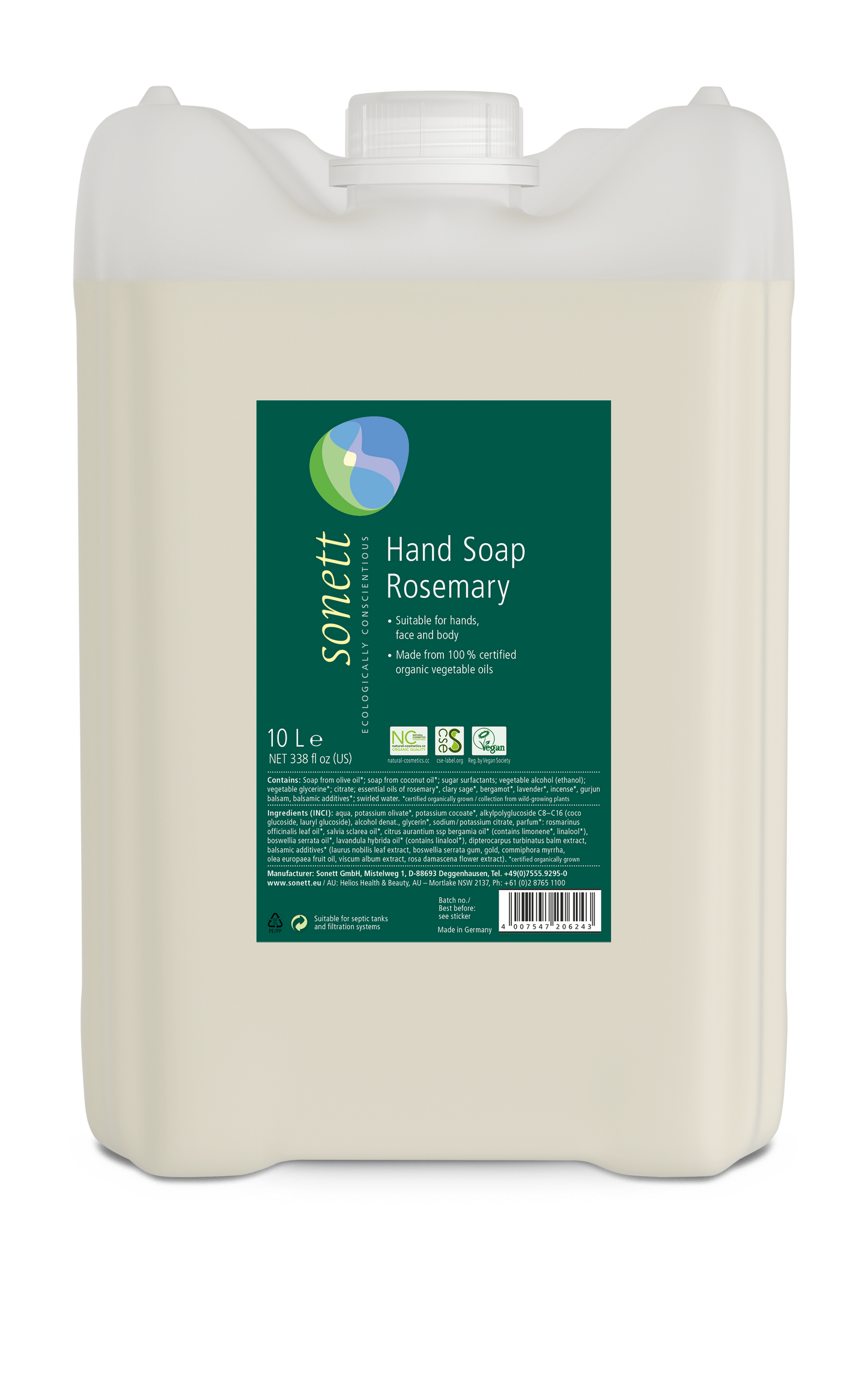 Soap, liquid, rosemary, 10l