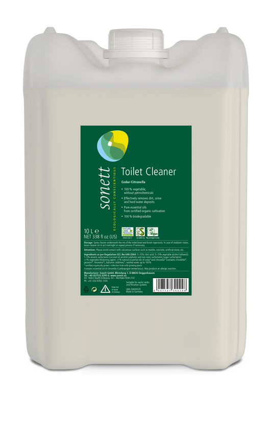 Toilet cleaner, lemongrass and cedar, 10l