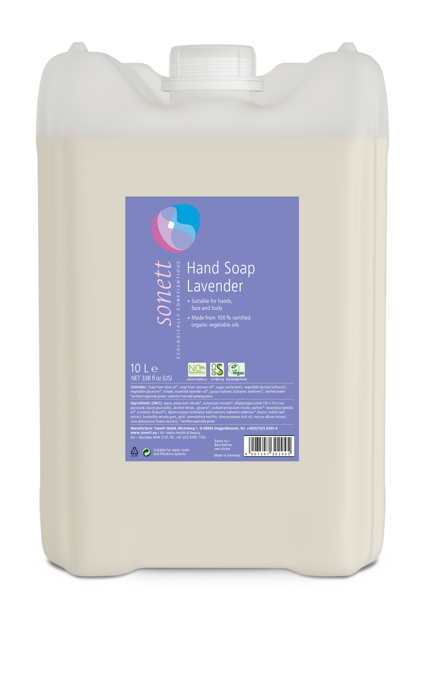 Soap, liquid, lavender, 10l