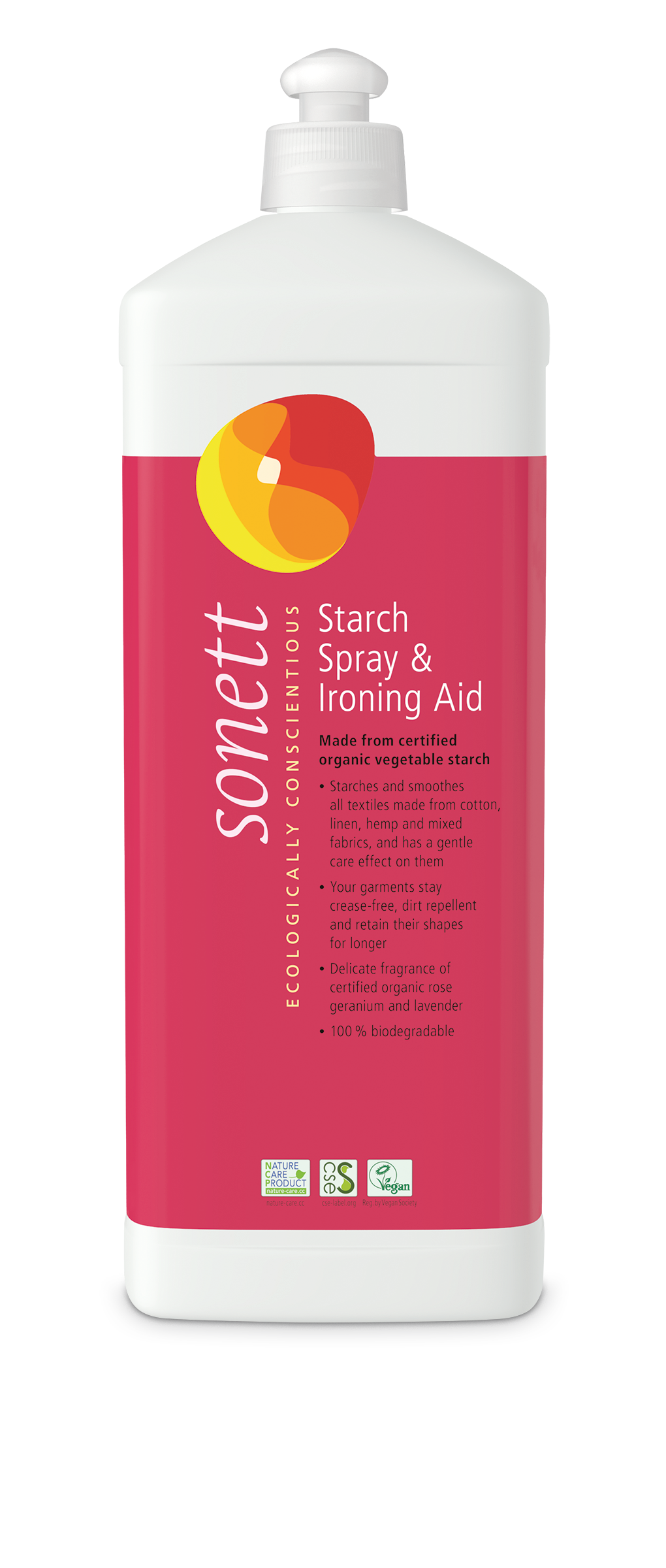 Ironing and hardening agent for laundry, 1l