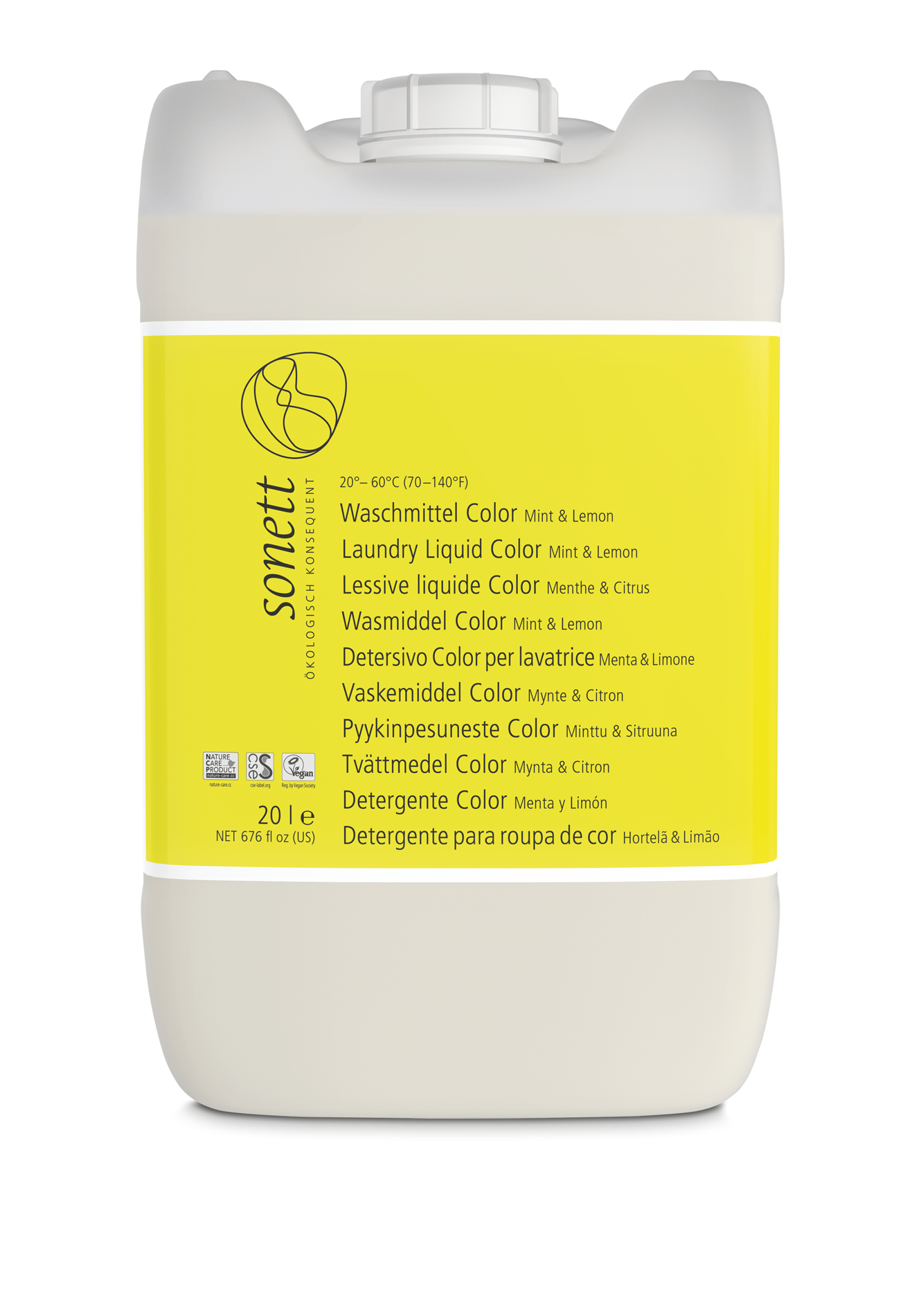 Laundry detergent, liquid, for colored laundry, 20l