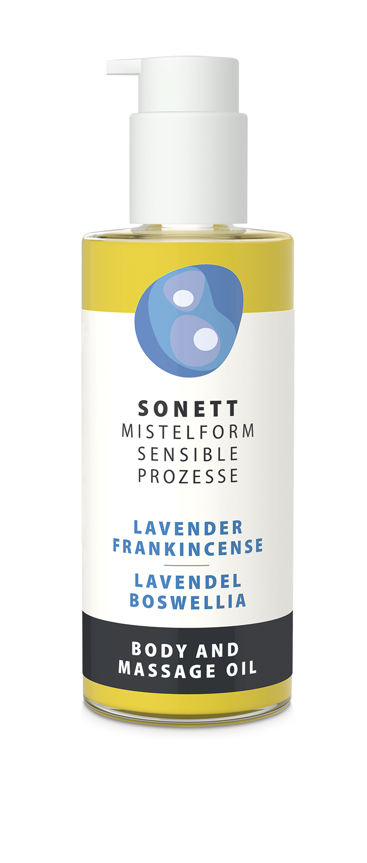 Oil for body and massage MISTELFORM, lavender-incense, 145ml