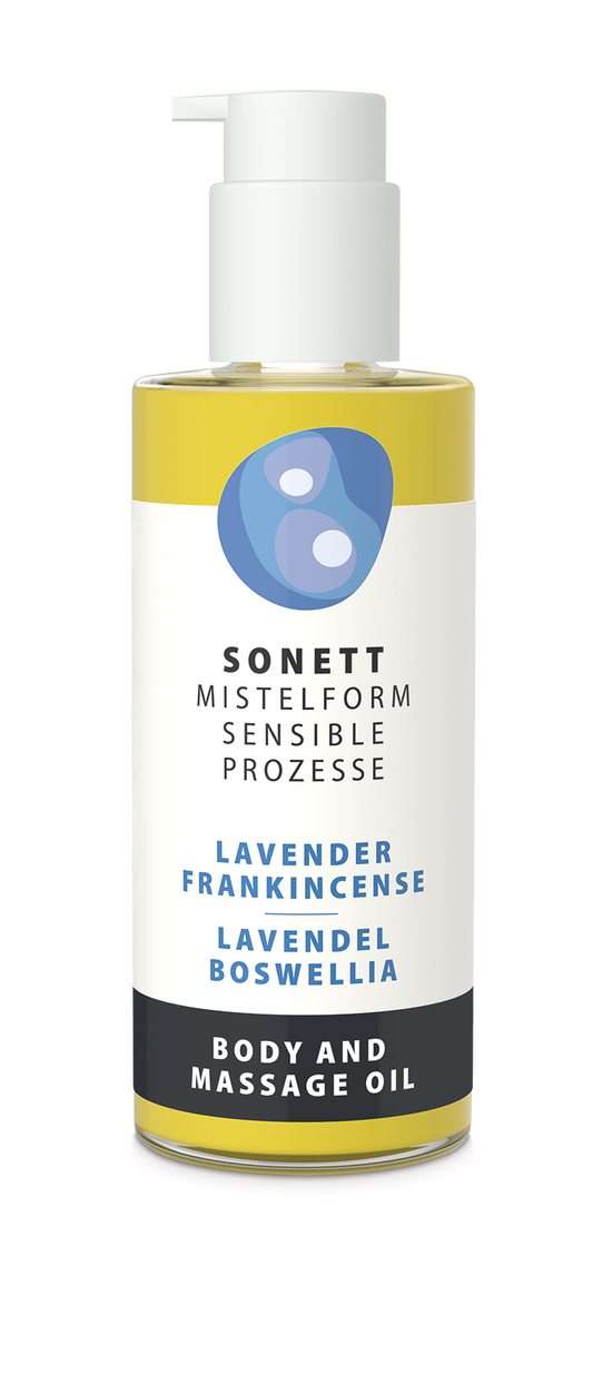 Oil for body and massage MISTELFORM, lavender-incense, 145ml