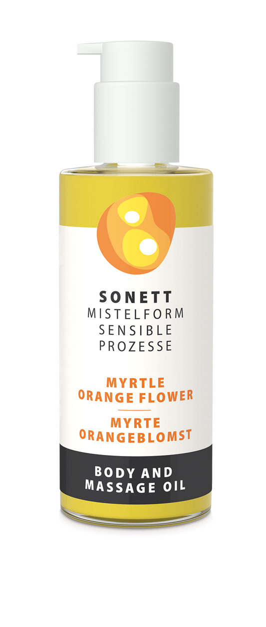 Body and massage oil MISTELFORM, myrtle-orange flowers, 145ml