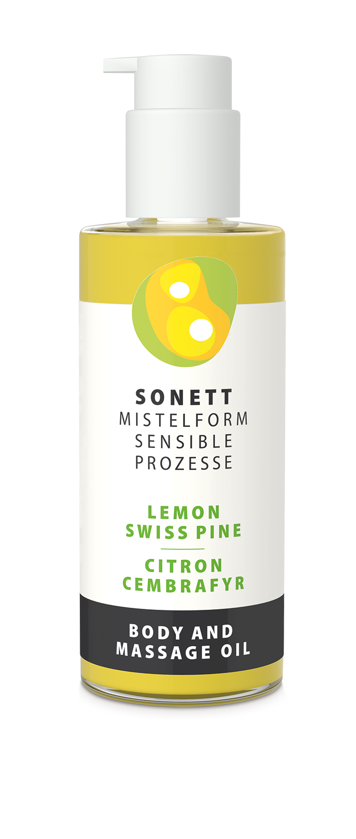 Oil for body and massage MISTELFORM, lemon-European cedar, 145ml