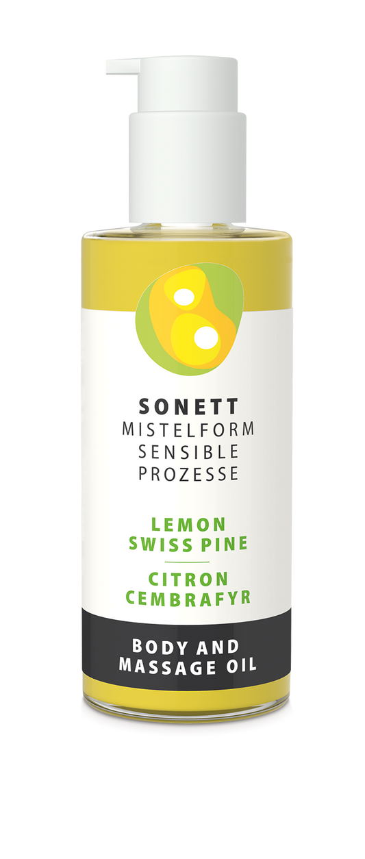 Eļļa ķermenim un masāžai MISTELFORM, citrons-Eiropas ciedrupriede, 145ml