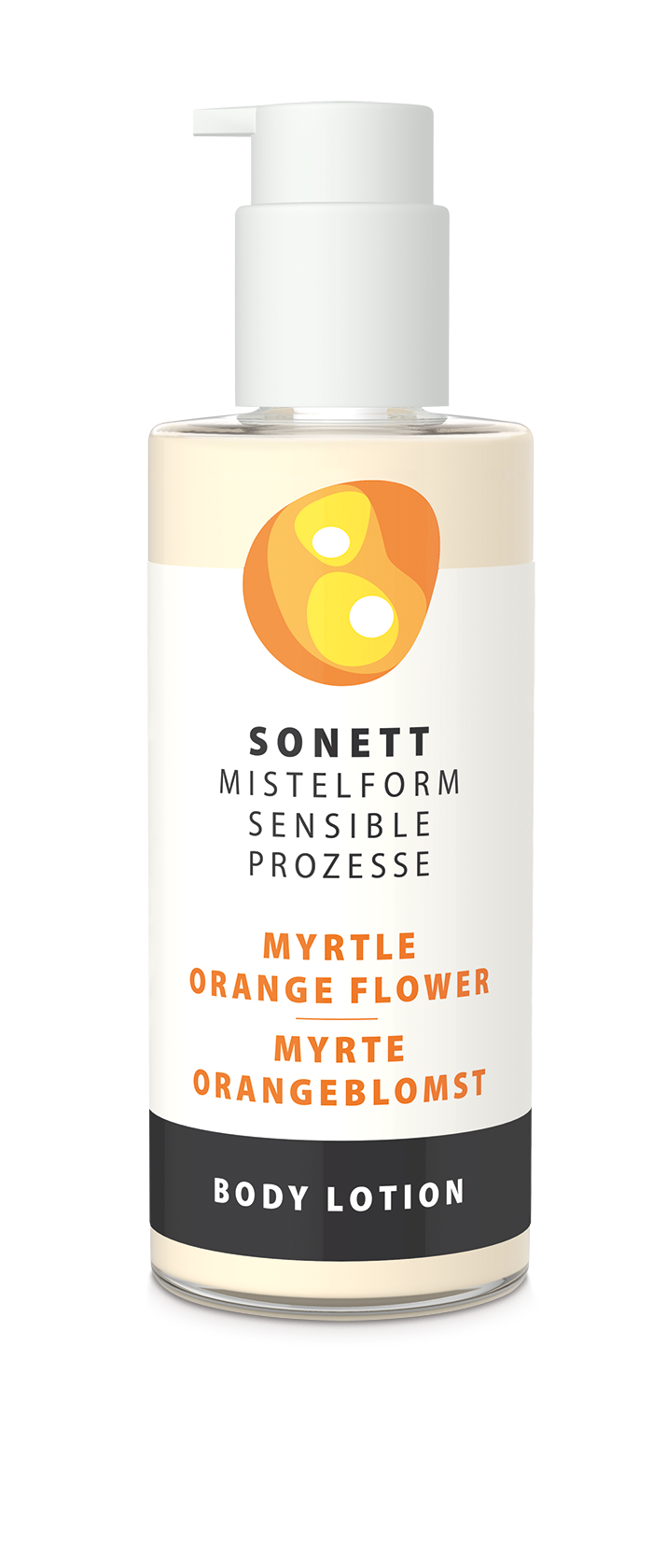 Body milk MISTELFORM, myrtle-orange flowers, 145ml
