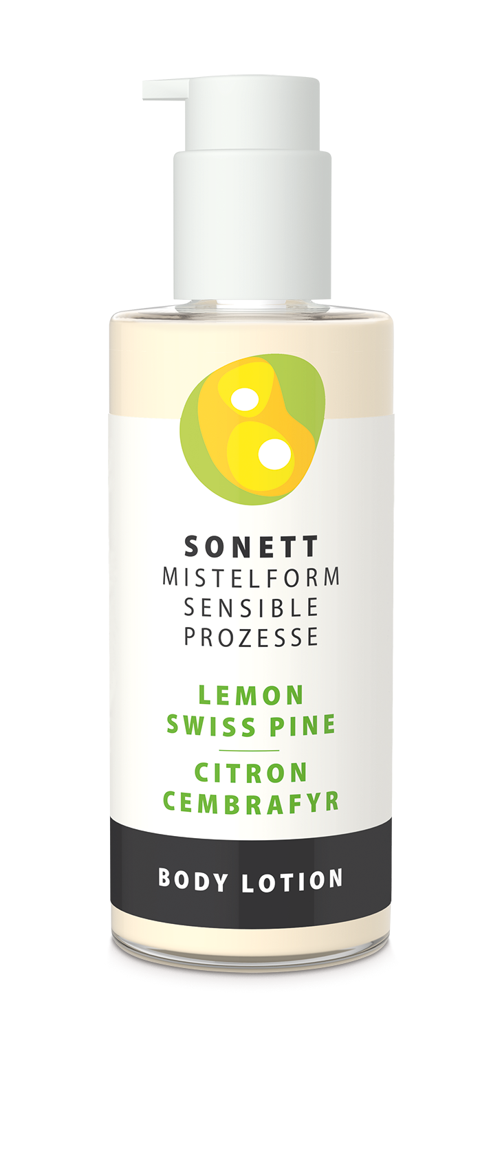 Pieniņš ķermenim MISTELFORM, citrons-Eiropas ciedrupriede, 145ml