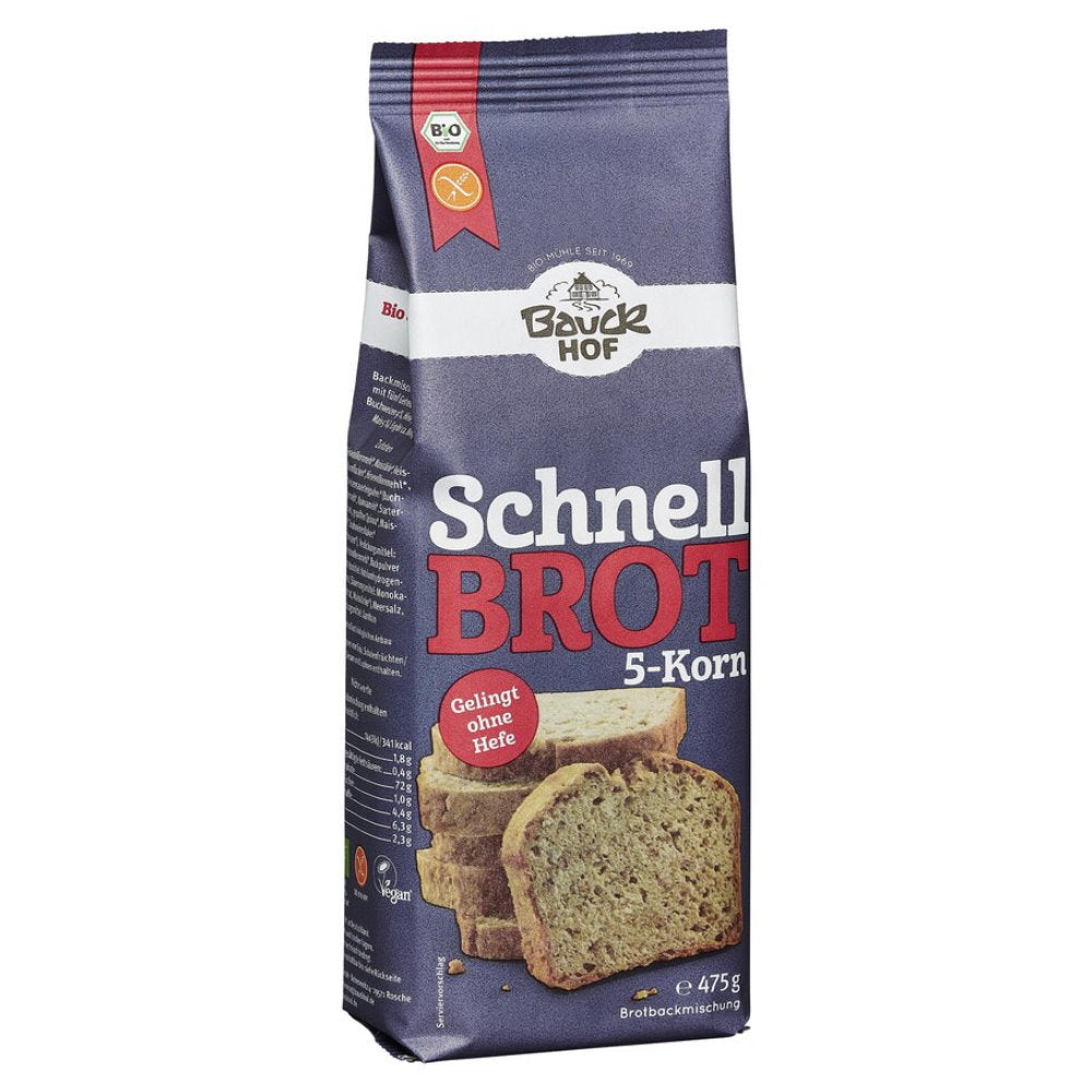 BIO Bread, 5-grain, quick to prepare, gluten-free, 475g