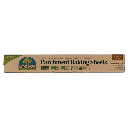 Baking paper in sheets, compostable, 24 pcs.