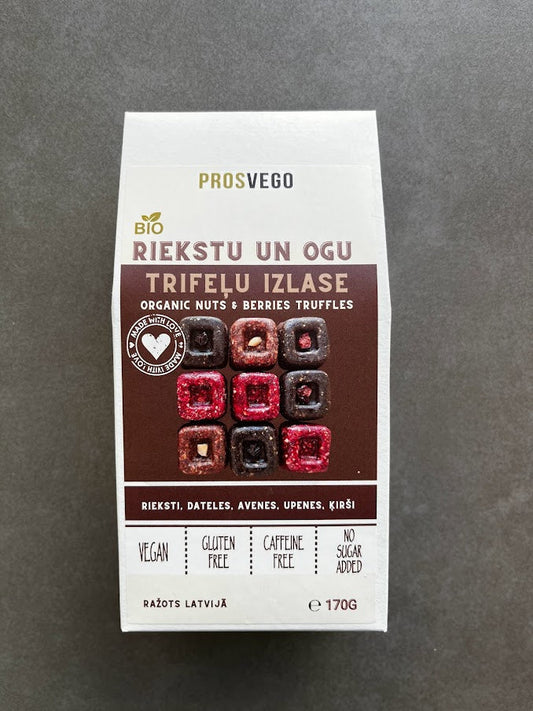 BIO Selection of nut and berry truffles, 170g
