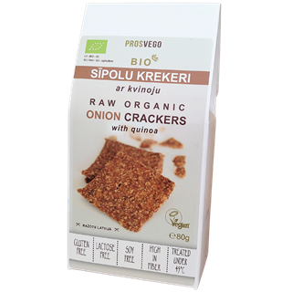 Bio krekeri, sīpolu ar kvinoju, 80g