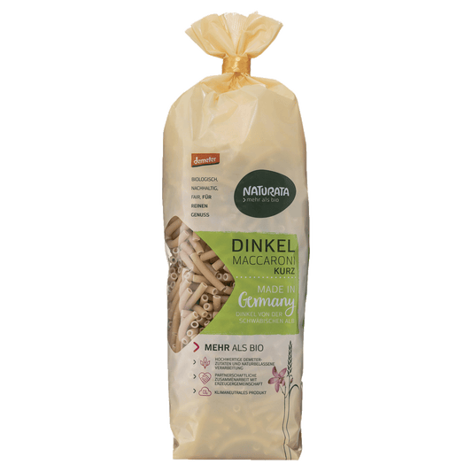 BIO Pasta, whole wheat, tubes, 500g