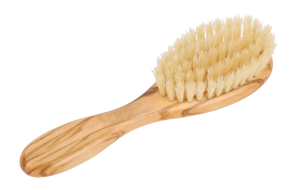 Hairbrush, for children, olive wood, 15cm