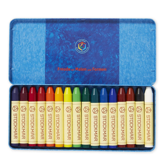 Crayons, pencils, beeswax, 16 colors