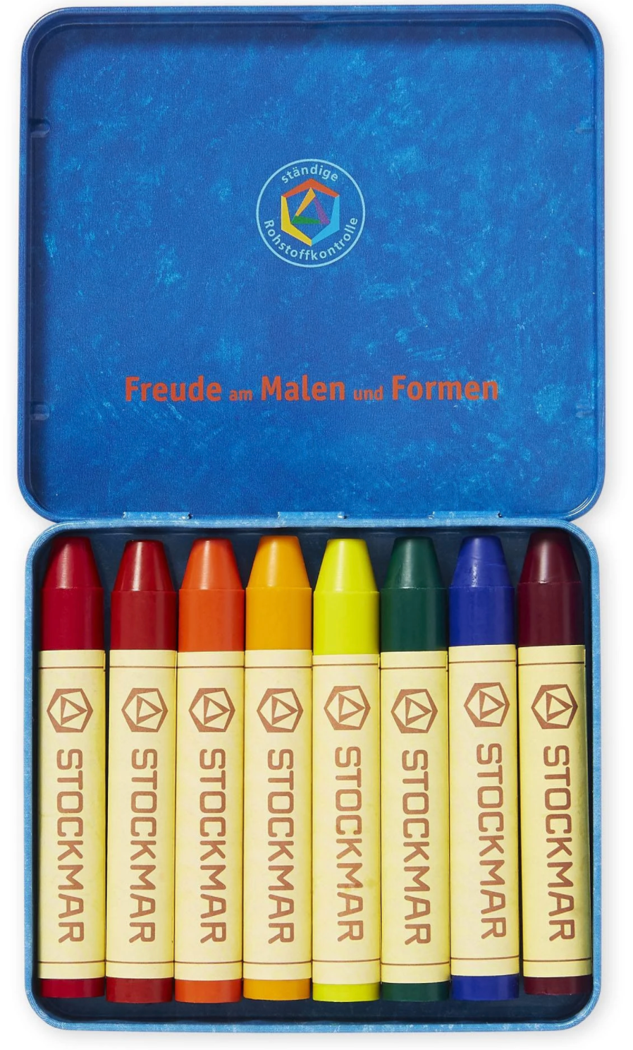 Crayons, pencils, beeswax, 8 colors
