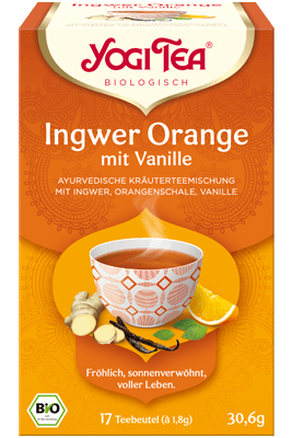BIO Tēja, ingvera - apelsīna, ar vaniļu, 17 paciņas, 30,6g