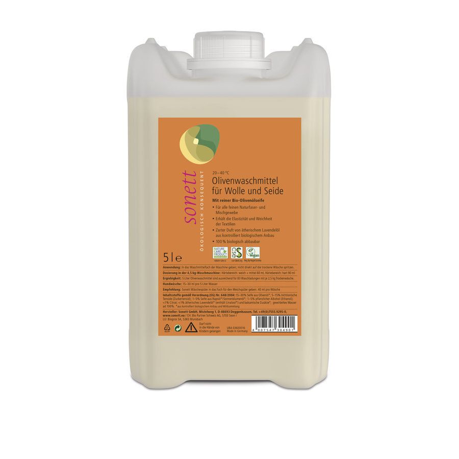 Wool and silk detergent, liquid, 5l