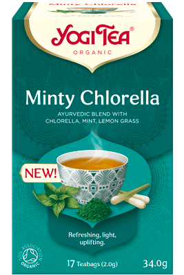 BIO Tea, mint-chlorella, 17 packets, 34g
